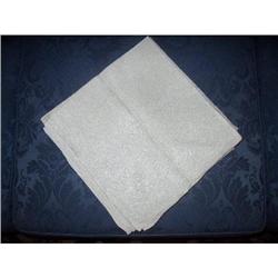 12 French damask linen napkins Art Nouveau #1846035