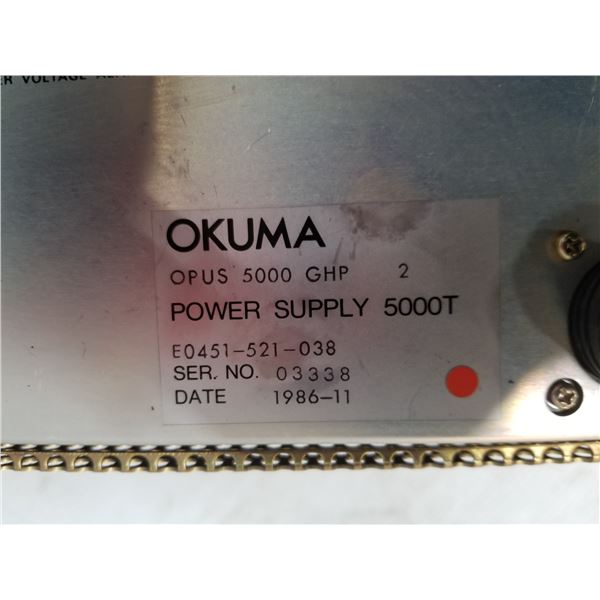OKUMA E0451-680-006 OPUS 5000 GHP リワーク OKUMA E0451-521-038 OPUS 5000 GHP 2 POWER SUPPLY 5000T