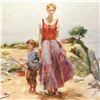 Image 2 : Pino (1931-2010), "Cliffside Retreat" Limited Edition on Canvas, Numbered and Ha