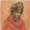 Image 2 : "Swiss Man" Limited Edition Lithograph by Edna Hibel (1917-2014), Numbered and H
