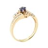 Image 4 : 1.10 ctw Blue Sapphire and Diamond Ring - 14KT Yellow Gold