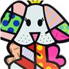 Image 2 : Romero Britto"Royalty II" Hand Signed Limited Edition Sculpture; Authenticated.