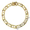Vintage 14kt Yellow Gold 8.4mm Large Gucci Link Chain Bracelet