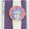 Image 2 : Vintage Peter Max "Liberty Head" Watch with Original Packaging and Paperwork.