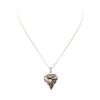 Image 2 : 0.17 ctw Diamond and Mother of Pearl Pendant And Chain - 14KT White Gold