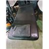 Image 1 : BLACK LEATHER STYLE MASSAGE TABLE WITH REMOVABLE CUSHION AND STAINLESS STEEL LOWER STORAGE RACK