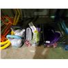 Image 2 : SHELF OF ASSORTED WORKOUT EQUIPMENT INCLUDING ANKLE/WRIST WEIGHTS, KETTLE BELLS, AGILITY HURDLES