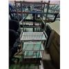 Image 1 : WHITE METAL 3 TIER STORAGE SHELF AND 2 METAL STORAGE RACKS (MISSING RACK INSERT)