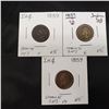 Image 1 : 3 1859 Indian Cent Grading Set