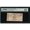 Image 1 : 5 Cent Raleigh NC Obsolete Note PMG 63EPQ