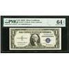 Image 1 : 1935F $1 STAR Silver Certificate PMG 64EPQ
