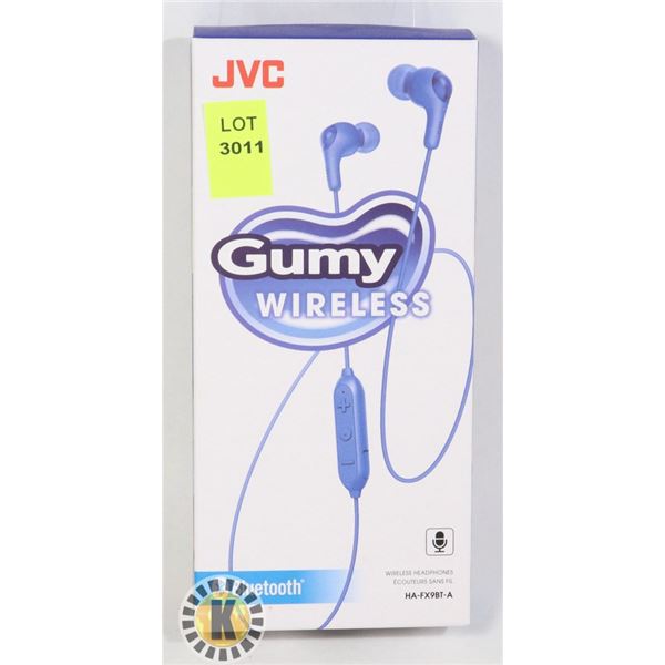 NEW JVC GUMMY WIRELESS BLUETOOTH HEADPHONES