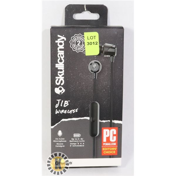 NEW SKULLCANDY BLUETOOTH JIB WIRELESS HEADPHONES