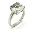 Image 2 : SILVER GREEN AMETHYST(3.3CT) RHODIUM PLATED