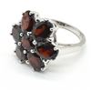 Image 5 : SILVER GARNET (5.8CT) RHODIUM PLATED RING