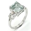 Image 2 : SILVER MOISSANITE(2.5CT) RHODIUM PLATED RING