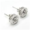 Image 2 : SILVER DIAMOND(0.2CT) RHODIUM PLATED EARRINGS