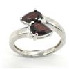 Image 1 : SILVER GARNET(1.7CT) RHODIUM PLATED RING (~WEIGHT