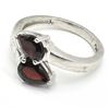 Image 5 : SILVER GARNET(1.7CT) RHODIUM PLATED RING (~WEIGHT