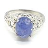 Image 3 : SILVER TANZANITE(2.4CT) RHODIUM PLATED RING