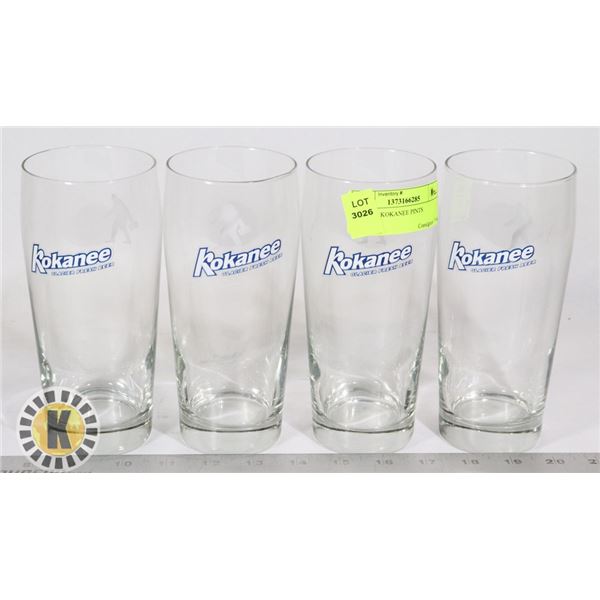 SET OF 4 KOKANEE PINTS