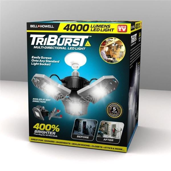 TRI BURST LED GARAGE LIGHT 4000 WATT