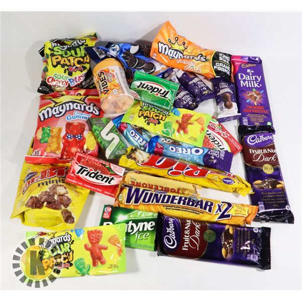 24 ASSORTED CHOCOLATE., CANDY AND MORE