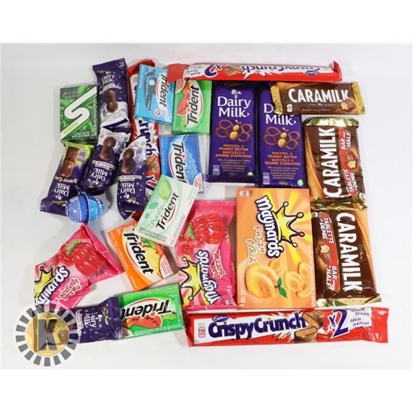 24 ASSORTED CHOCOLATE., CANDY AND MORE