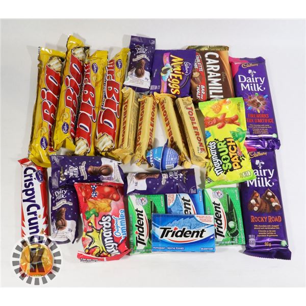 24 ASSORTED CHOCOLATE., CANDY AND MORE