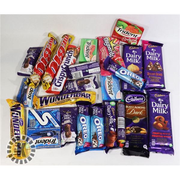 24 ASSORTED CHOCOLATE., CANDY AND MORE