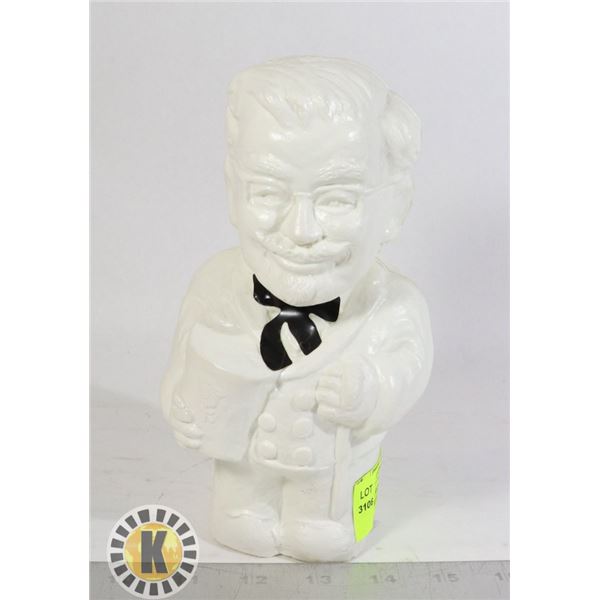 COLONEL SANDERS KFC PIGGY BANK WHITE