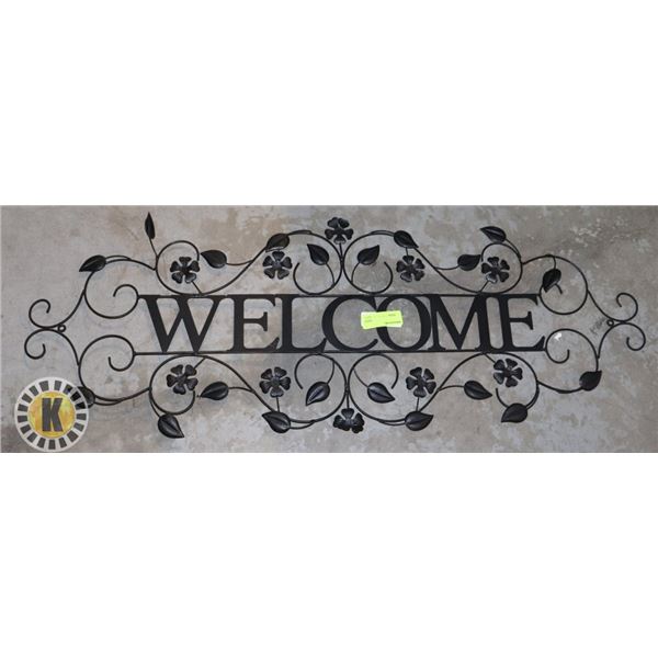 DECORATIVE METAL ART "WELCOME"