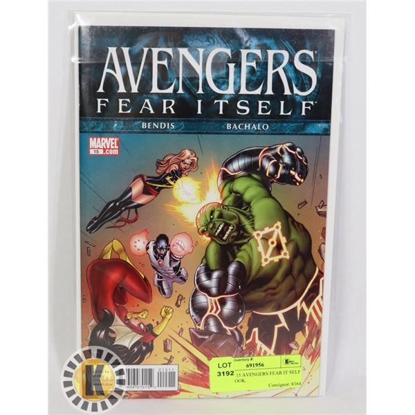 MARVEL 15 AVENGERS FEAR IT SELF COMIC BOOK
