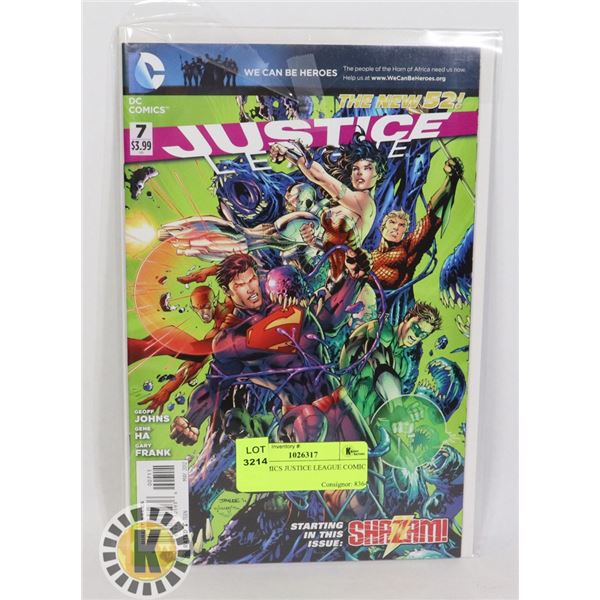 DC COMICS JUSTICE LEAGUE COMIC BOOK