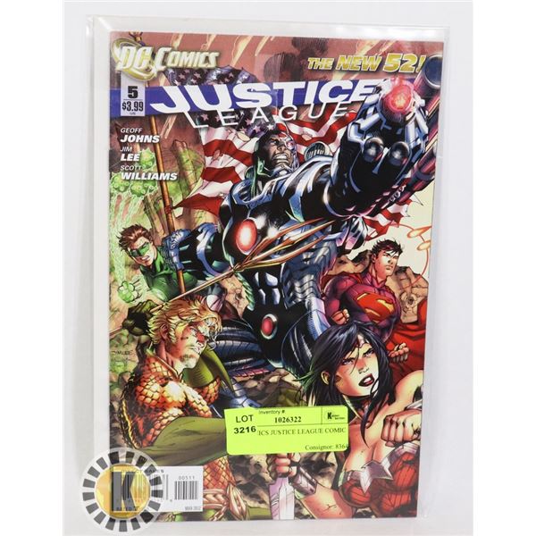 DC COMICS JUSTICE LEAGUE COMIC BOOK