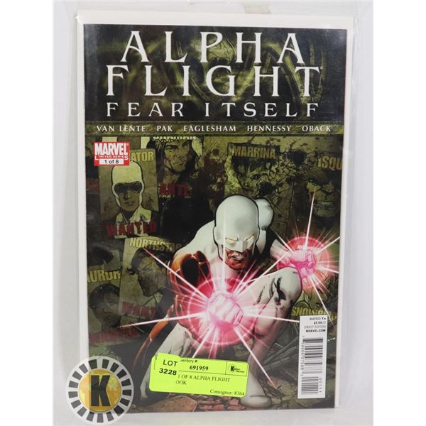 MARVEL 1 OF 8 ALPHA FLIGHT COMIC BOOK