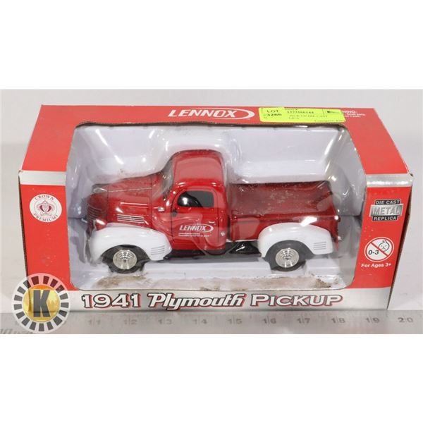 PLYMOUTH PICK UP DIE CAST METAL REPLICA