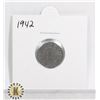Image 1 : 1942 WWII NAZI GERMANY 1 REICHSPFENNIG COIN