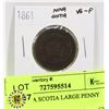 Image 1 : 1861 NOVA SCOTIA LARGE PENNY