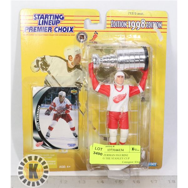 STEVE YZERMAN FIGURINE HOLDING THE STANLEY CUP