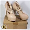 Image 1 : TIP TOE NUDE SUEDE WOMEN HIGH HEEL SHOES SIZE 42