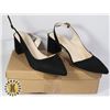 Image 1 : TIP TOE BLACK SUEDE WOMEN SHOES SIZE 36