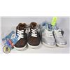 Image 1 : SHOES KIDS US SIZE 35 PAIR OF 2 ASSORTED COLORS