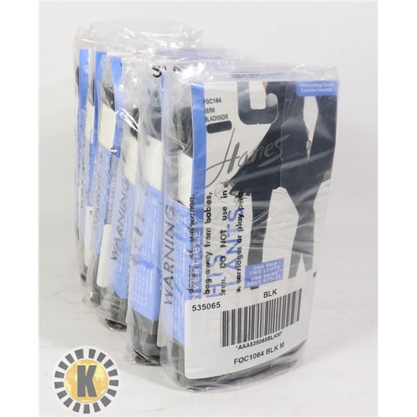 TIGHTS PACK OF 4 CONVERTIBLE MEDIUM BLACK