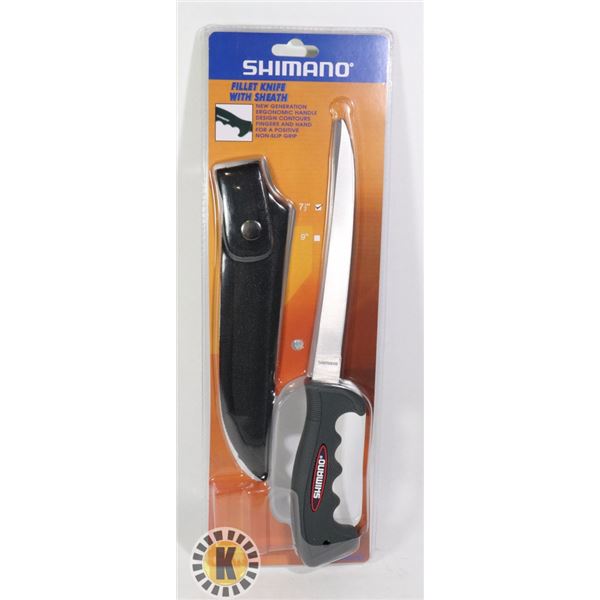 NEW SHIMANO 7 1/2' FILLET KNIFE WITH SHEATH