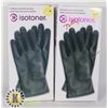 Image 1 : TWO ISOTONER WOMEN'S LEATHER GLOVES