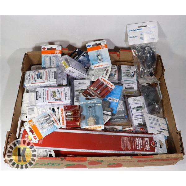 VARIOUS AUTOMOBILE BULBS LAMPS AND CONNECTORS