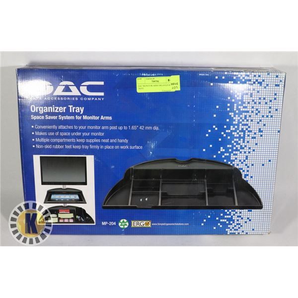 DAC MONITOR ARM ORGANIZER TRAY
