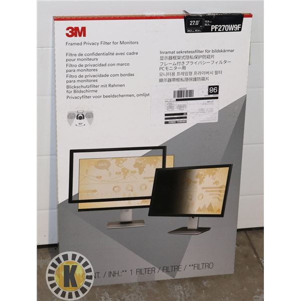 3M FRAMED PRIVACY FILTER FOR MONITORS