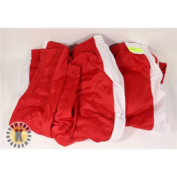 YOUTH RED AND WHITE JOGGING PANTS 3 SIZE S M AND L